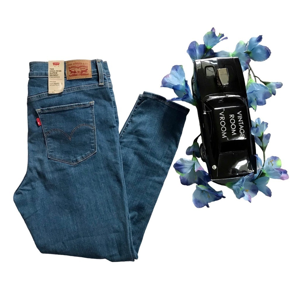 Levi's Sculpt NWT 720 High Rise Super Skinny Cropped Jeans Women 12/31